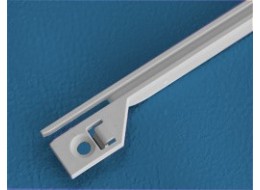 Plastic low profile guide rail snap in 160mm PCB depth (single)